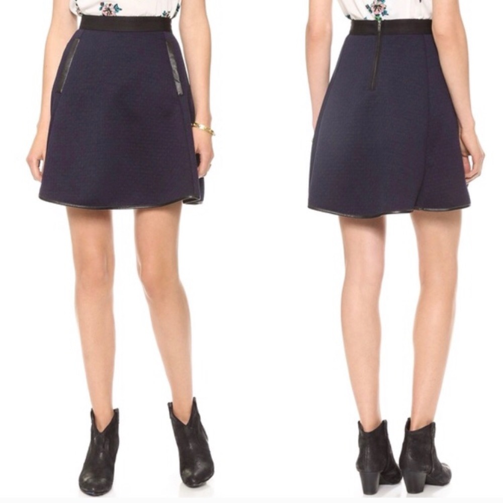 Madewell Skater Quilted Skirt